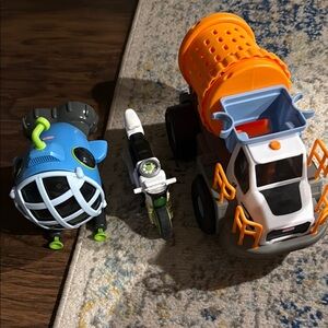 Orange and Blue Construction and Adventure Toy Set